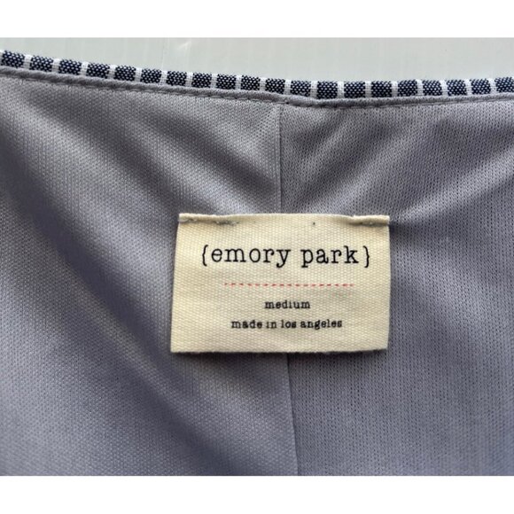 Nasty Gal Emory Park Cold Shoulder Top M Blue NWOT - Picture 6 of 11